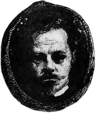 [M. A. Durnow: Porträt von K. D. Bal'mont (Anfang 1900)]